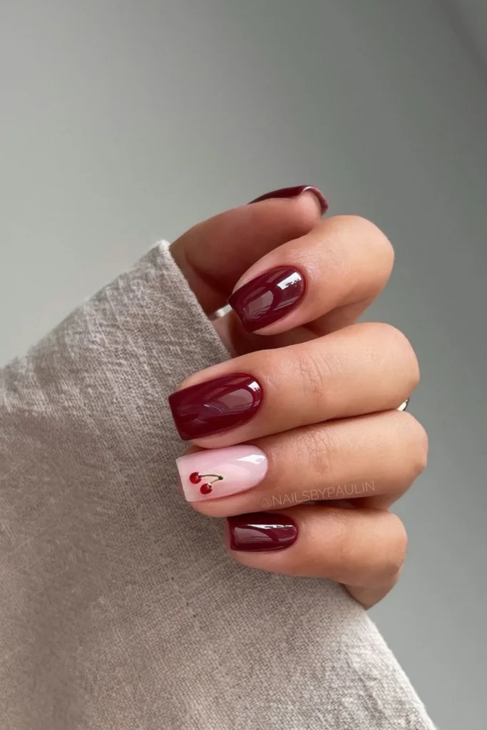 Burgundy Nail Designs