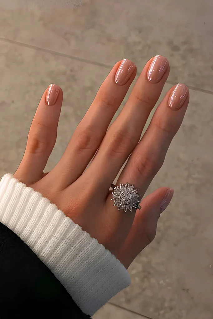 Glazed Nude Nails