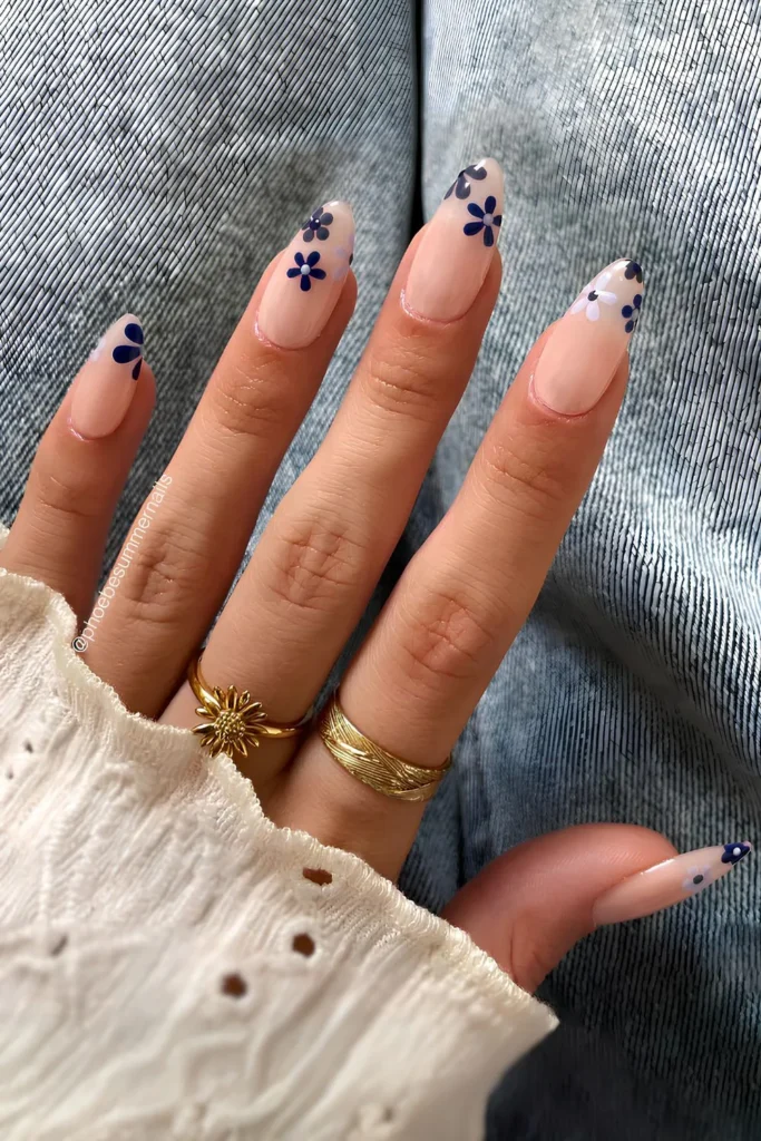 Navy Flowers